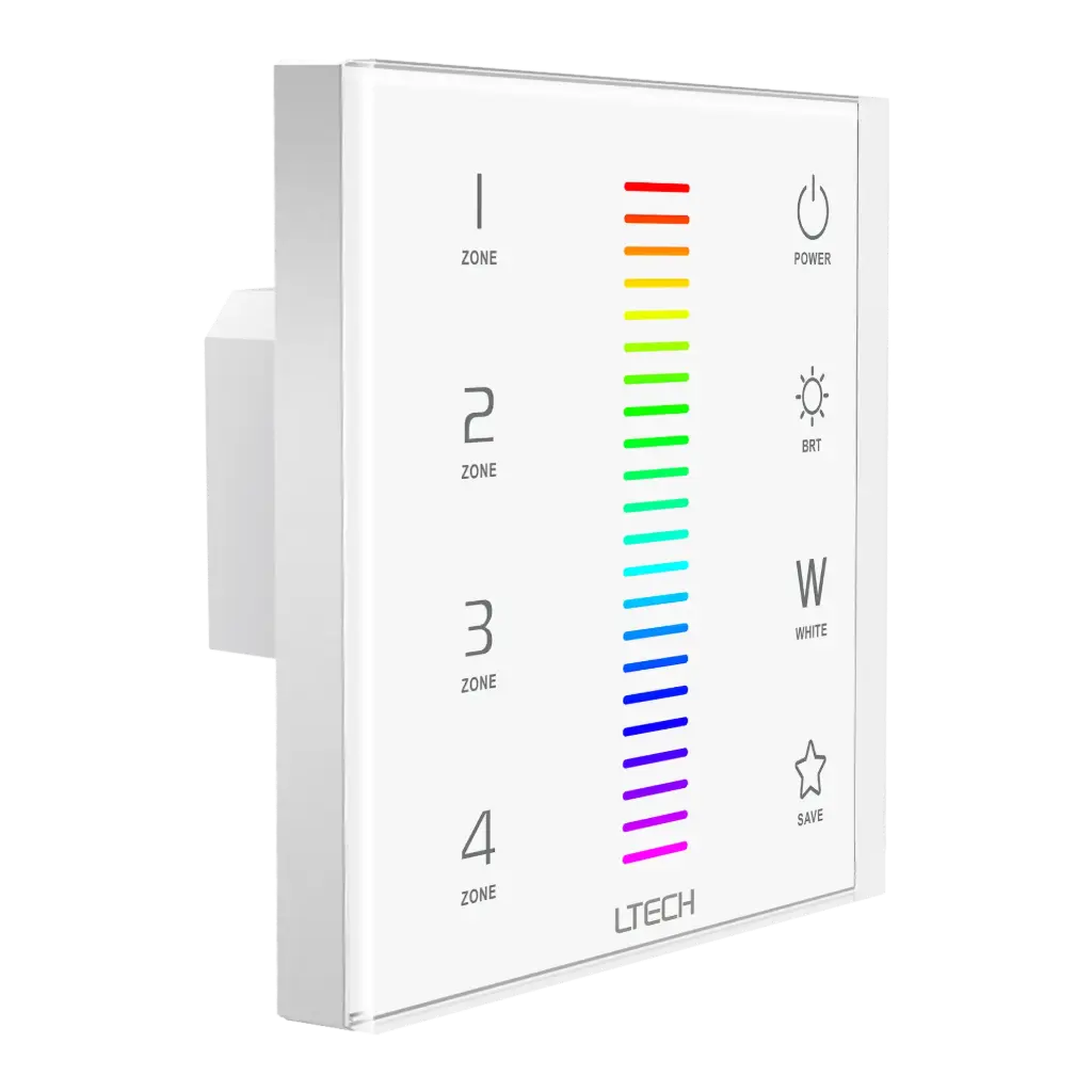 LTECH RF/DMX touch panel RGBW 4 zone - EX8