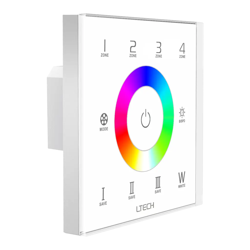 LTECH RF/DMX touch panel RGBW 4 zone - EX8S