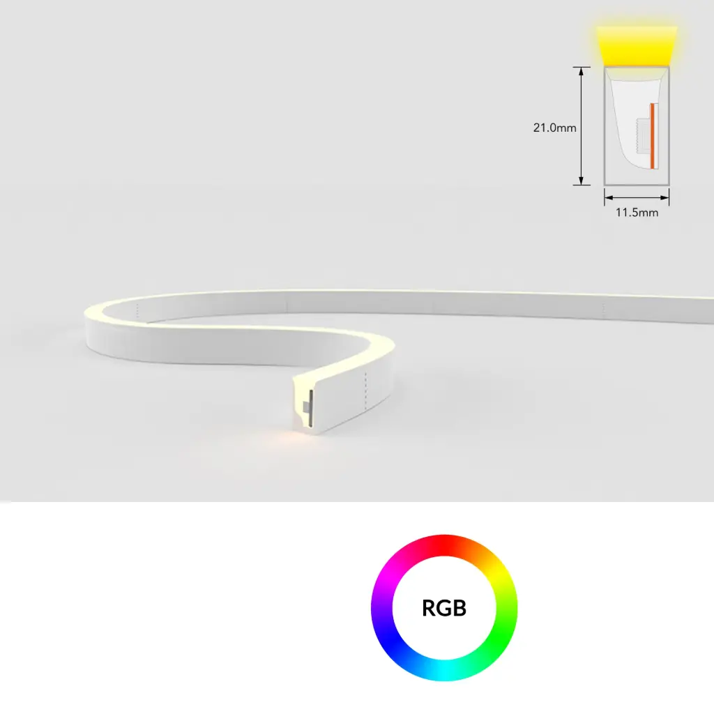 [SF15-24V-5050-60-RGB] NeonFlex SF15 RGB 24V 12W/m 