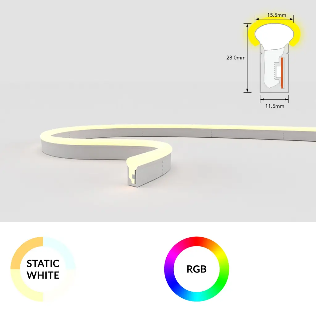 [SF21-24V-5050-56-DMX3-3000K] NeonFlex SF21 Pixel DMX 24V 11W/m  (3000K)