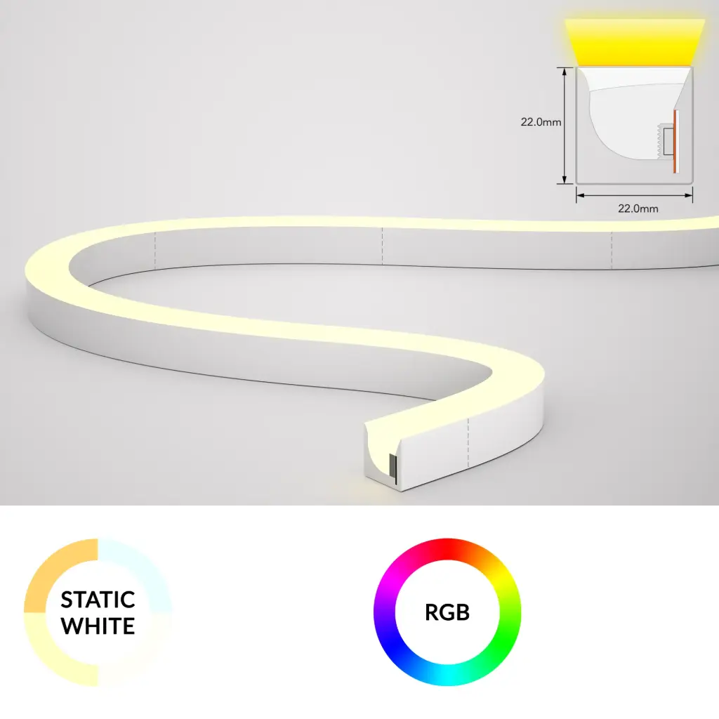 [SF33-24V-5050-70-SPI3-3000K] NeonFlex SF33 Pixel SPI 24V 15W/m 70 LED (3000K)