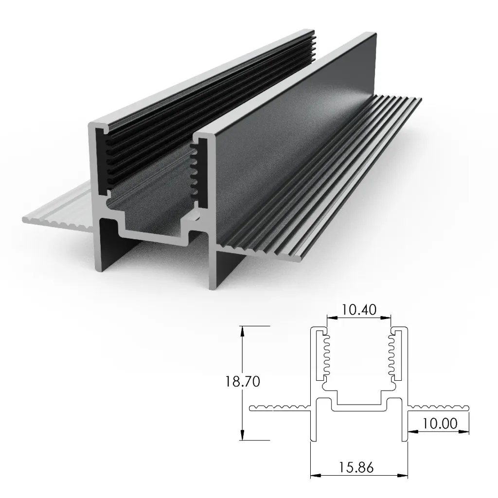 [ALC08S04-AS035] Aluminium mounting profile for SF06 and SF08 (35 mm)