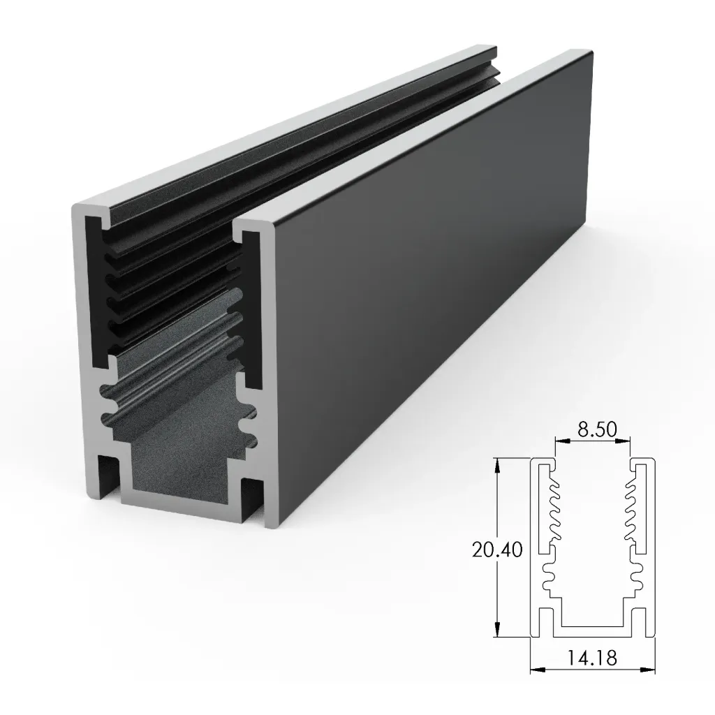 [ALC09S02-AS035] Aluminium mounting profile for SF09 anti drop (35 mm)