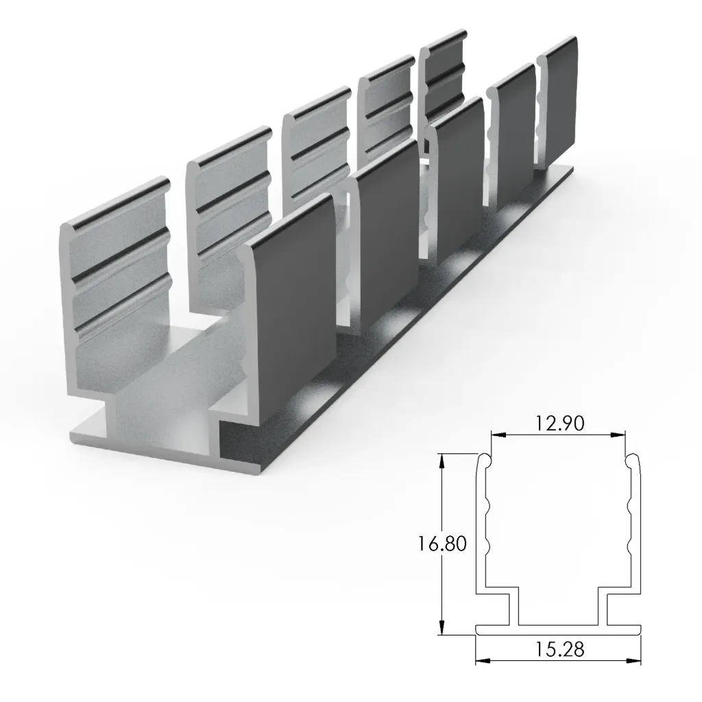 [ALC10S02FLX-050] Aluminium mounting profile for SF10 flexible (500 mm)