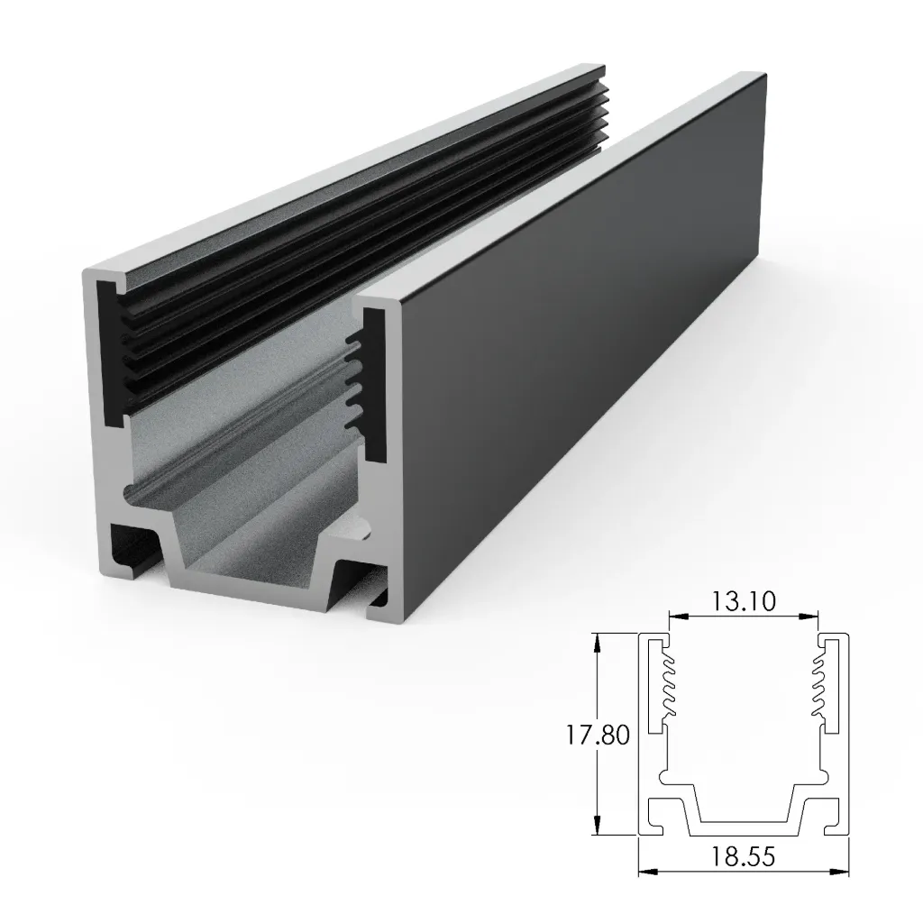 [ALC10S03-035] Aluminium mounting profile for SF10 anti drop (35 mm)