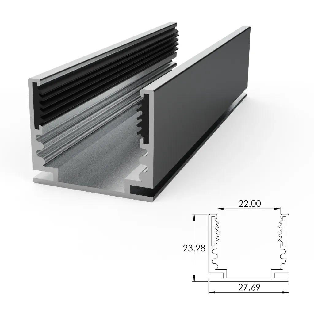 [ALC34S01-AS035] Aluminium mounting profile for SF34 anti drop (35 mm)