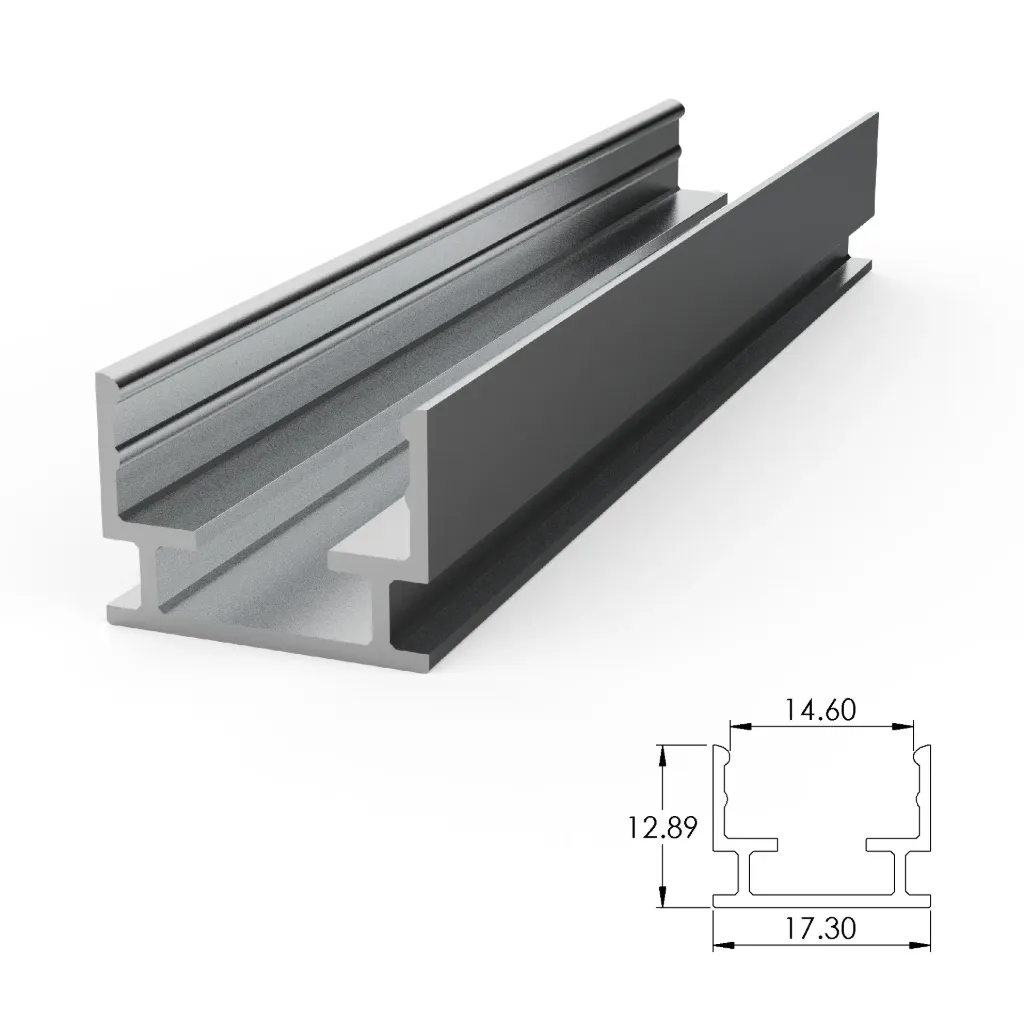 [ALCP01S01-AS035] Aluminium mounting profile for SP01 (35 mm, Anodized Silver)