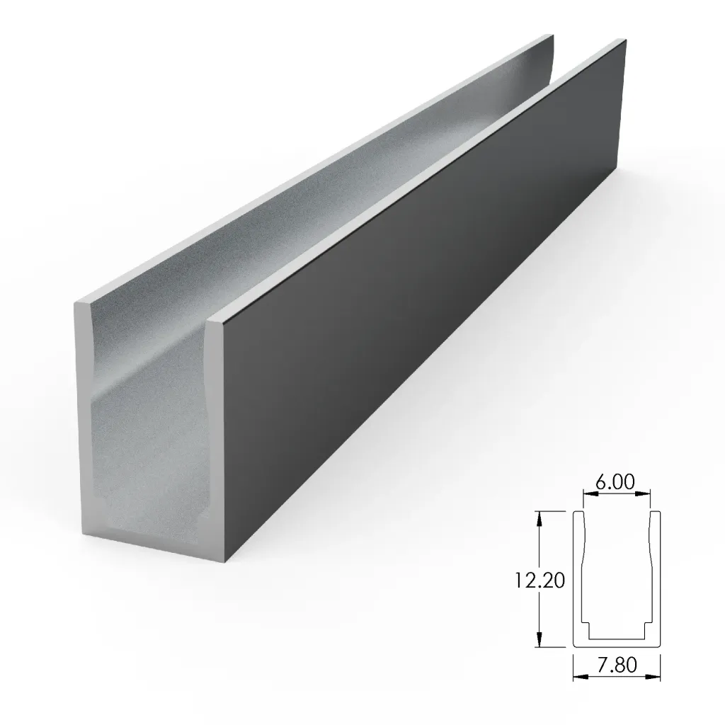 [ALC05501-AS035] Aluminium mounting profile for SF05 (35 mm, Anodized Silver)