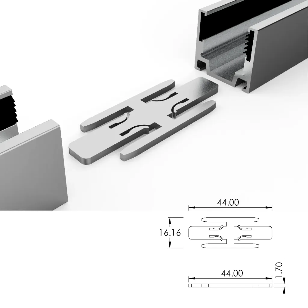 [ALC10S03-SP] Mounting profile splice connector for ALC10S03
