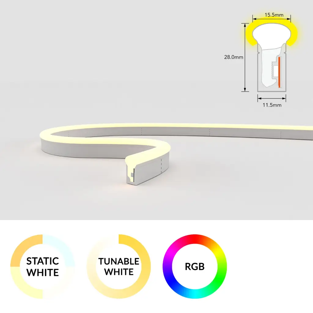 [SF21-24V-5050-72-DMX3-27-57] NeonFlex SF21 Pixel DMX 24V 6W/m  (2700K+5700K)